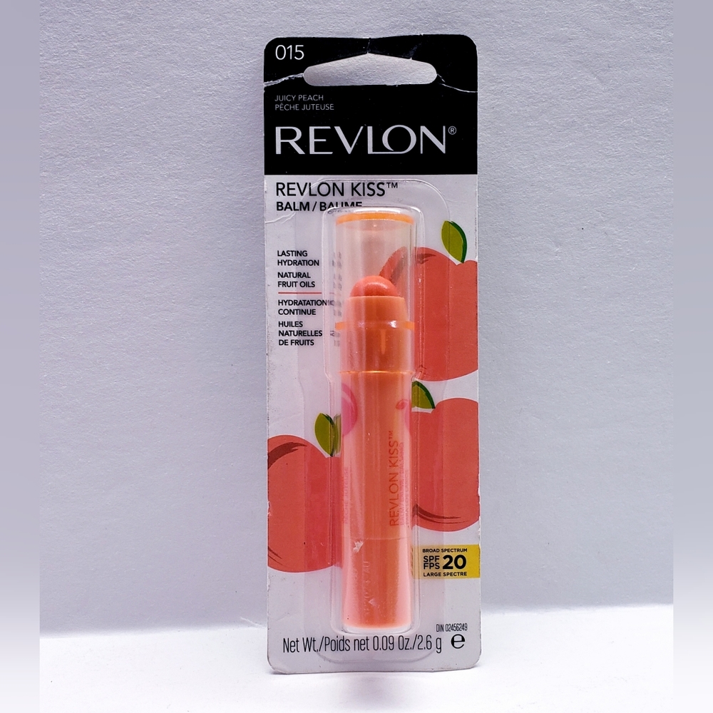 Revlon Kiss Balm, 015 Juicy Peach with spf 20, 0.09 oz
